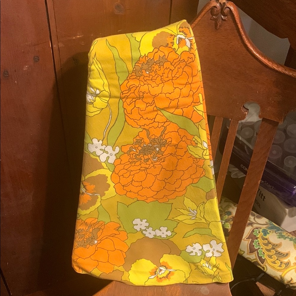 Floral Yellow and Orange Bag